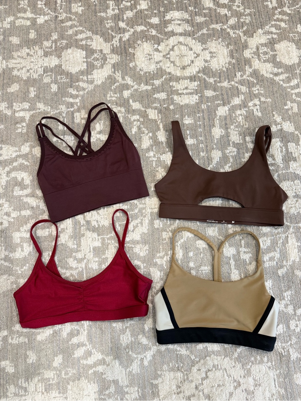 RSQ and Assorted Women's Sports Bras size small  - Set of 4